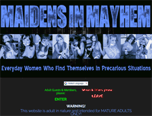 Tablet Screenshot of maidensinmayhem.com